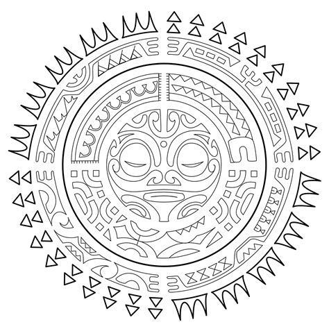 Aztec Sun Coloring Pages At Free Printable Colorings | Porn Sex Picture