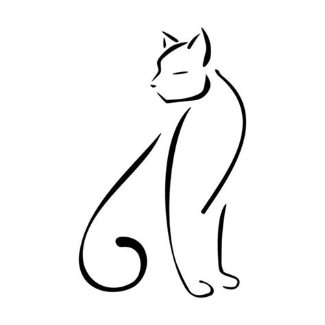 Siamese Cat Silhouette at GetDrawings | Free download