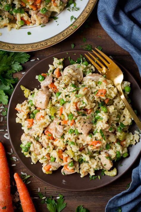 One Pan Creamy Chicken and Rice - Cooking Classy