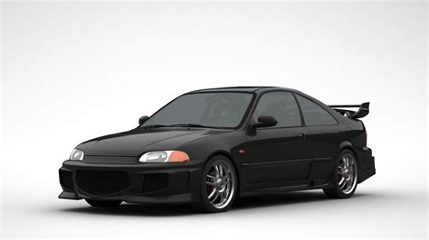 Honda Civic EJ1 Coupe - The Fast and the Furious 3D Model $80 - .3ds ...