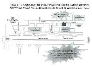 Pinoy Around the World: Location Map of POLO OWWA in Dubai, UAE