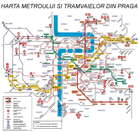 Harta Praga Centru - Harta Fizica