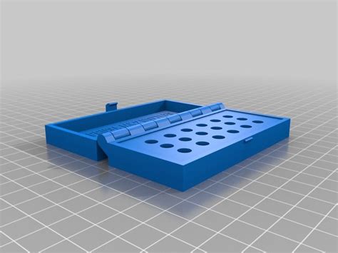 Hinged nozzle box for 18 nozzles with/without text by Grenwall - Thingiverse | 3d printing diy ...