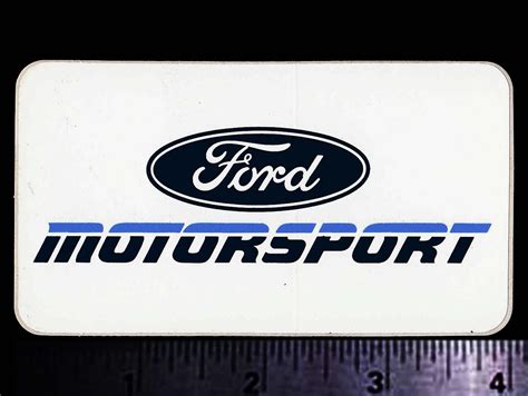 FORD Motorsport Original Vintage 1970's 80's Racing Decal/sticker ...