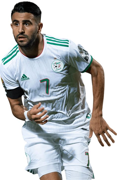 Riyad Mahrez Algeria football render - FootyRenders