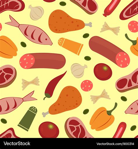 Colorful food background Royalty Free Vector Image