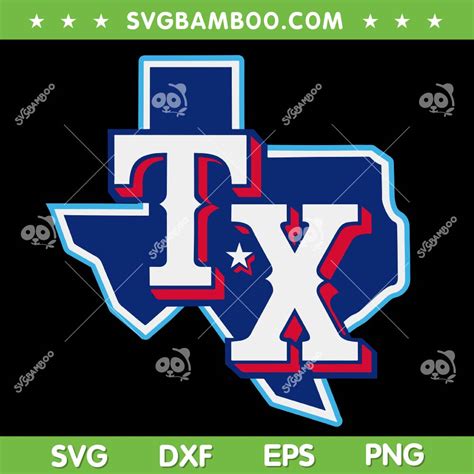 Texas Rangers Baseball Team SVG PNG