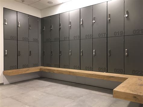 Phenolic lockers, hpl lockers, lockers for wet area — ATEPAA® | Restroom design, Gym design ...