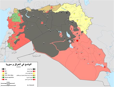 Syria and Iraq map by pro-IS @NowresR, 1 June 2015 : r/syriancivilwar