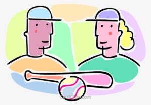 Boys And Girls With A Baseball Bat Royalty Free Vector Transparent PNG - 480x335 - Free Download ...