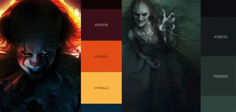 8 Horror Color Palettes | Horror Movie Color Palettes - Webgyaani