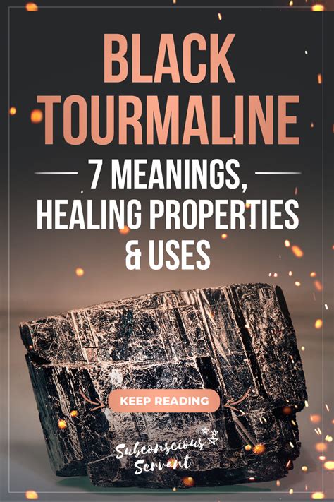 Black Tourmaline Meaning, Properties & Uses (Full Guide) - Subconscious ...