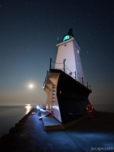 Ludington North Breakwater Lighthouse Photograph by Adam Romanowicz