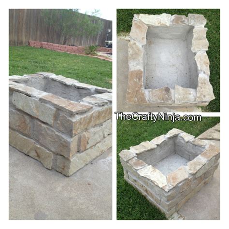 DIY Stone Fire Pit | The Crafty Ninja