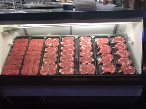 We got a new meat cutter at the restaurant I work at, and I love the way he arranges our meat ...