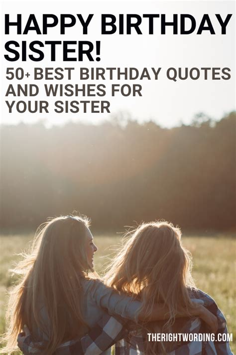 Happy Birthday Sister! 50+ Best Messages And Quotes Your Sis Will Love | Sister birthday quotes ...