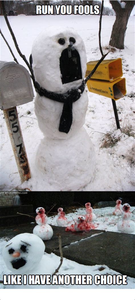 Snowpocalypse - WHAT'S MEME ? | Snowman, Funny pictures, Funny