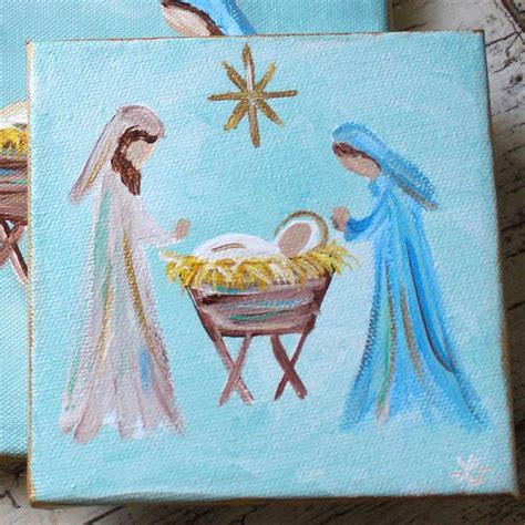 Nativity Scene | Original Painting | Lemondaisy Design in 2024 ...