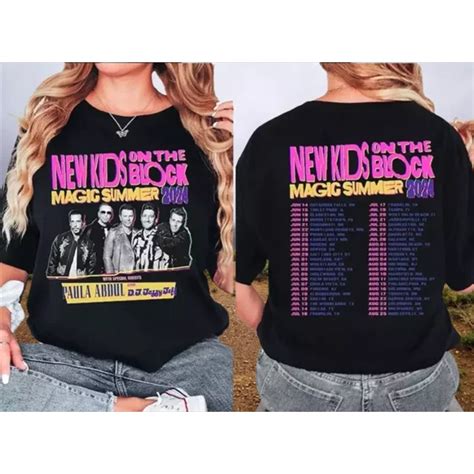 New Kids Block Tour 2024 Magic Summer T-shirt Fa Nkotb 40th Anniversary ...