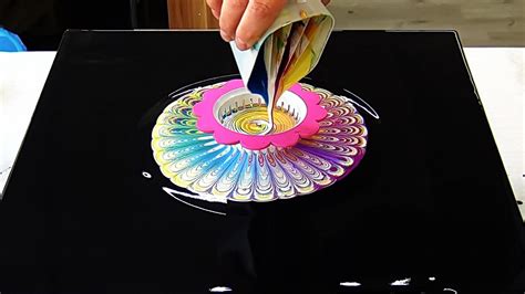 (634) Split cup Strainer acrylic pour painting ~ Fluid art tutorial ~ Easy beginner technique ...