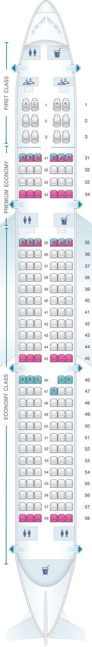 Seat Map China Southern Airlines Airbus A321 | SeatMaestro