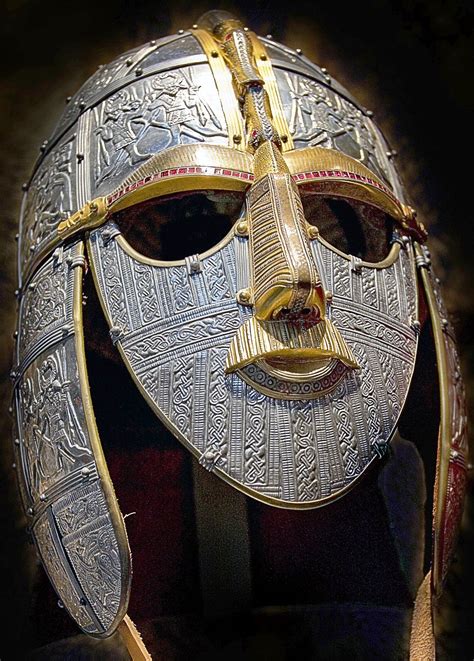 Sutton Hoo helmet.......reconstructed | Sutton hoo, Early middle ages ...