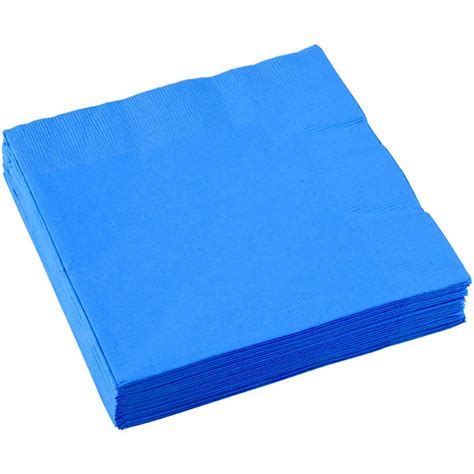 Party Blue Paper Napkins (Pack of 20)