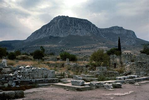 View of the Acrocorinth from the ruins of Ancient Corinth … | Flickr