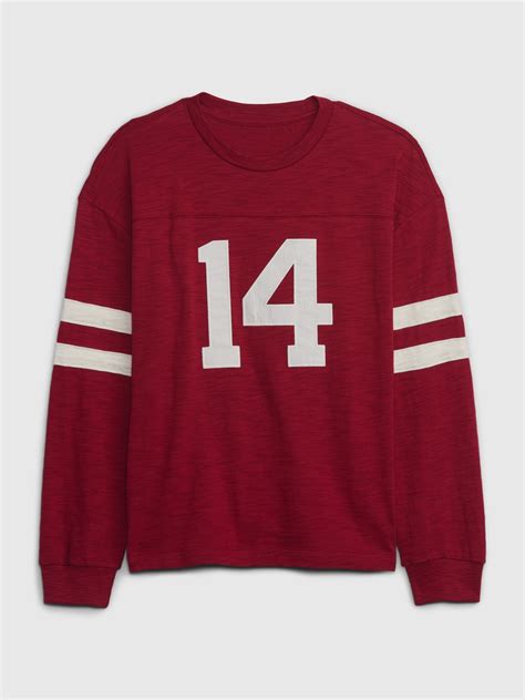 Kids Long Sleeve Football T-Shirt | Gap