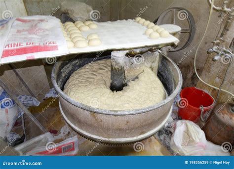 Bread Dough Kneading Machine in Bakery Editorial Stock Image - Image of moroccan, marrakech ...