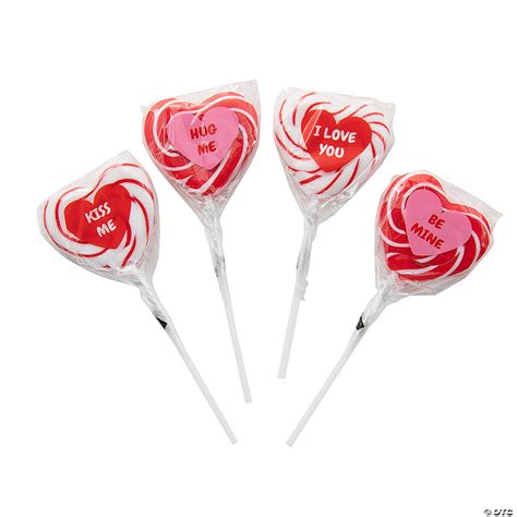 Heart-Shaped Swirl Lollipops