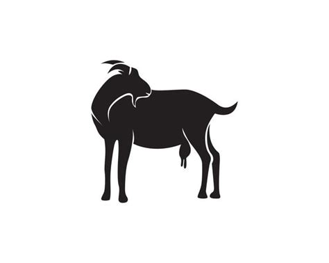 Goat black animals vector logo and symbol 619862 Vector Art at Vecteezy