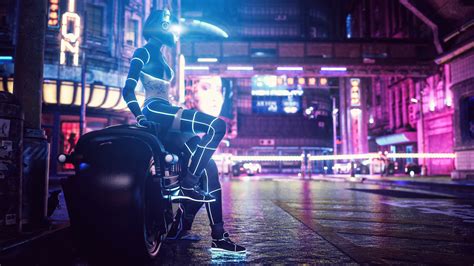 Cyberpunk Motorcycle Desktop Wallpapers - Wallpaper Cave