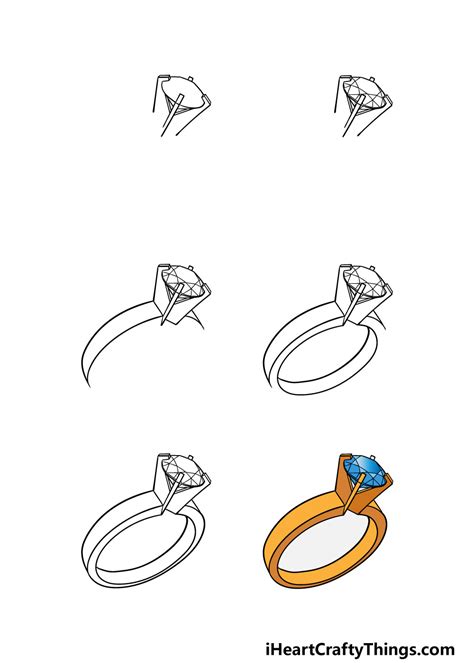 Ring Drawing - How To Draw A Ring Step By Step