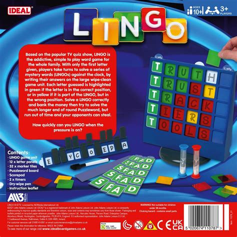 Lingo TV Show Board Game by IDEAL 5020674110787 | eBay