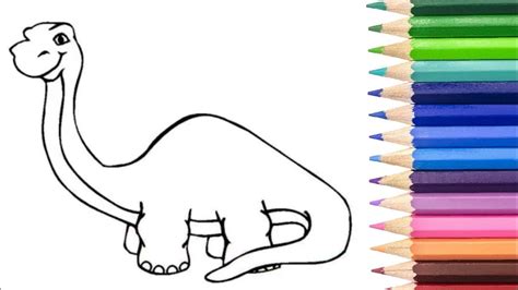 How To Draw A Long Neck Dinosaur | Images and Photos finder