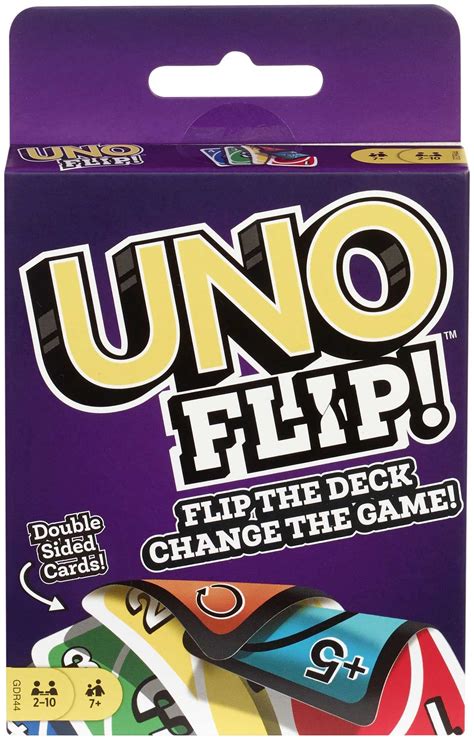 Mattel Games UNO FLIP! Family Card Game for Adults, Teens & Kids, Doub – Driffy.UK