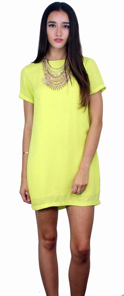 Play Nice in Lemon Dress | Neon yellow dresses, Lemon dress, Clothes design