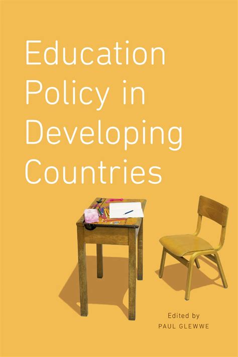 Education Policy in Developing Countries, Glewwe