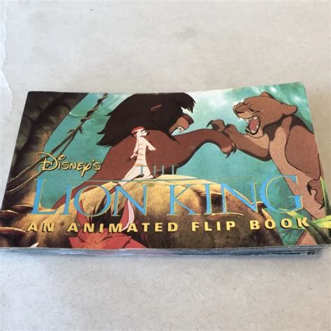 DISNEY THE LION King animated flipbook. Hard to find hyperion 1994 first print $20.75 - PicClick