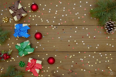 Christmas Background with Gifts - High-quality Free Backgrounds