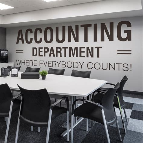 Accounting Department, Office, Office Wall Art, Wall Decal, Wall Sticker, Office Decor, Office ...