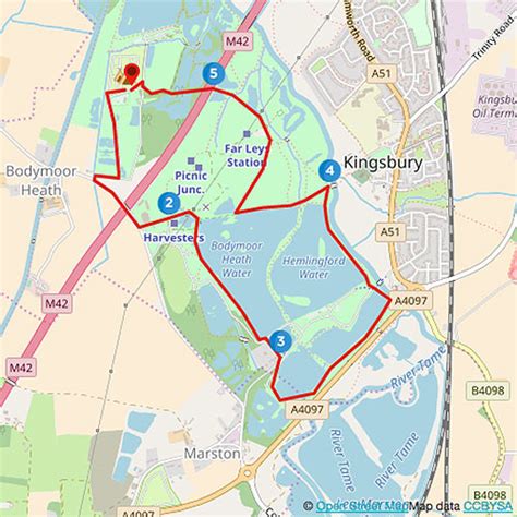 Kingsbury Water Park Map | Map Of Garden