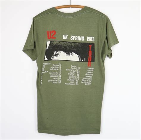 Vintage U2 War UK Spring 1983 Tour Shirt in 2021 | Tour shirt, Shirts ...