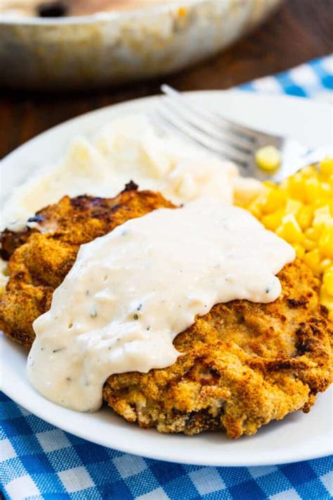 Air Fryer Chicken Fried Steak with Gravy - Skinny Southern Recipes