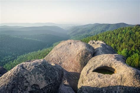 Central Pillars in the Krasnoyarsk Pillars Nature Reserve Stock Image ...