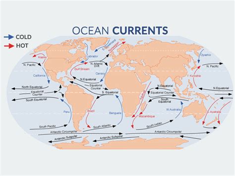 The Major Ocean Currents of the World - Earth How