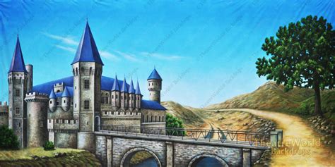 Medieval Castle Exterior Backdrop Rentals | TheatreWorld®