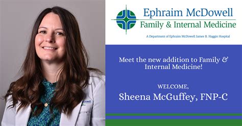 Ephraim McDowell Family & Internal Medicine welcomes Sheena McGuffey, Advanced Practice Provider ...