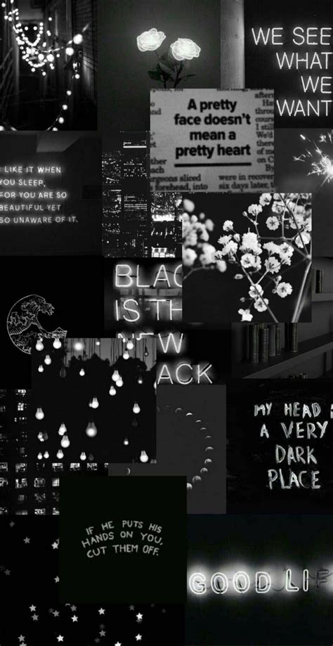 Black Collage Aesthetic Wallpapers - Wallpaper Cave